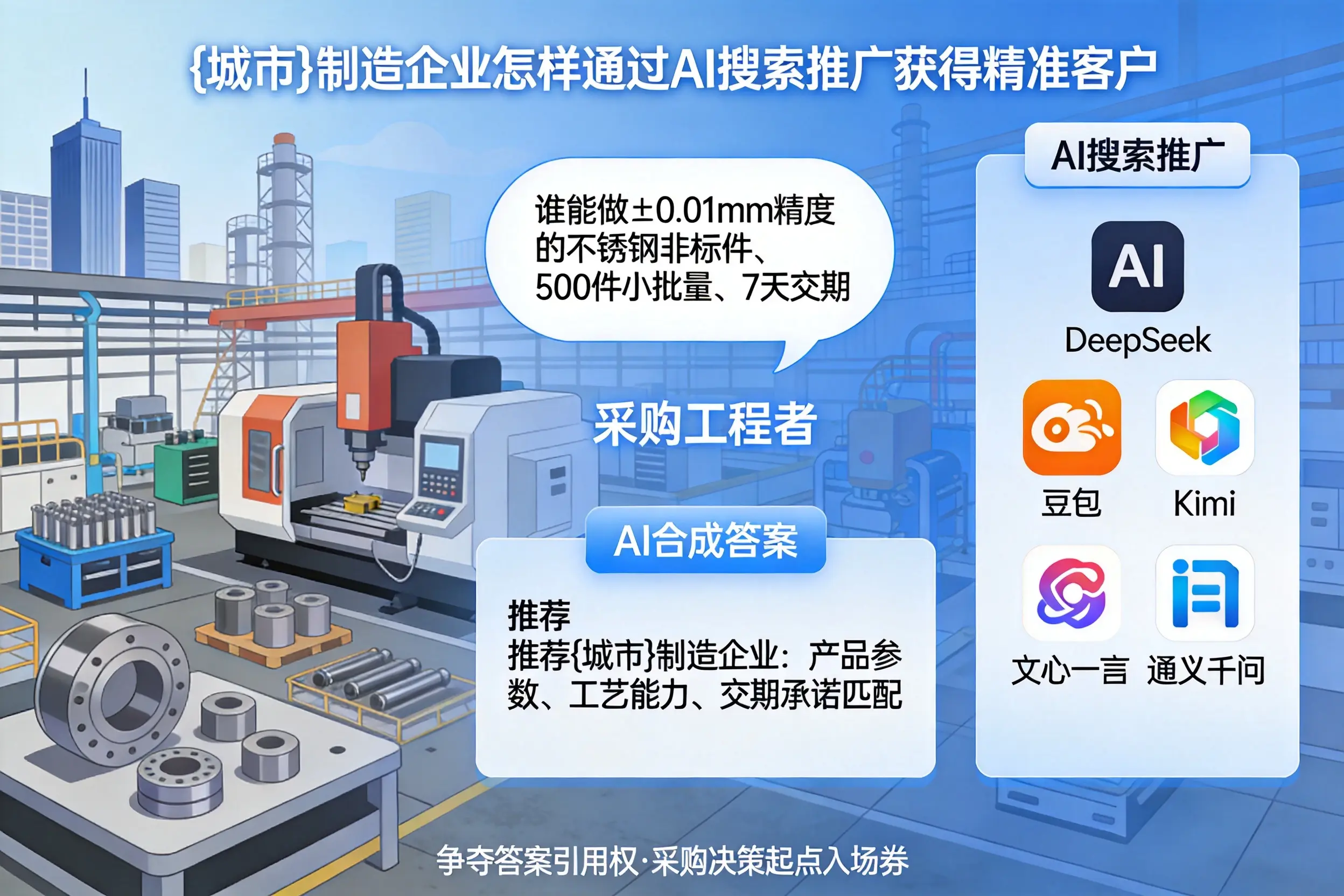 佳木斯制造企业怎样通过AI搜索推广获得精准客户