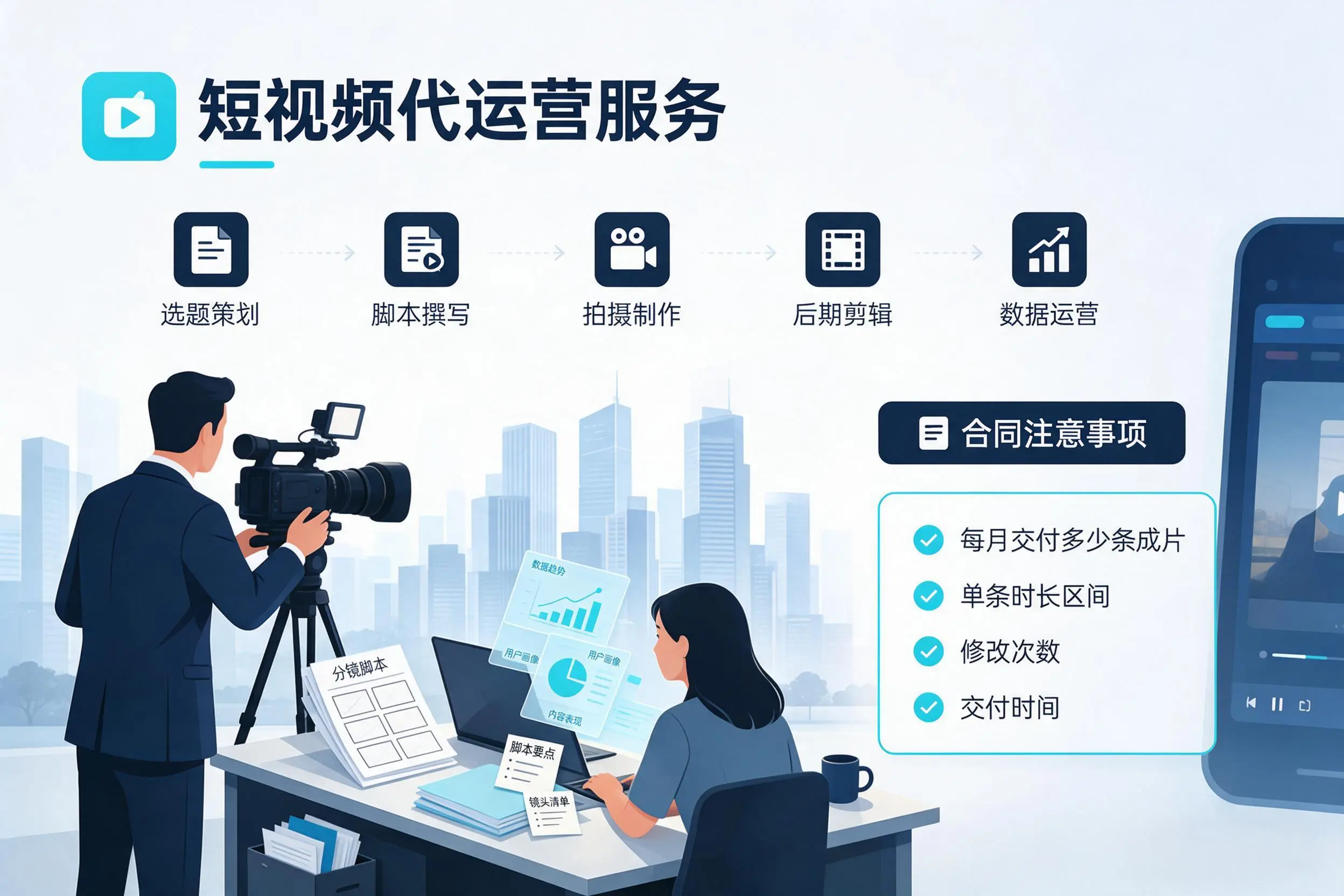 短视频代运营包含哪些服务？佳木斯企业常见问题科普