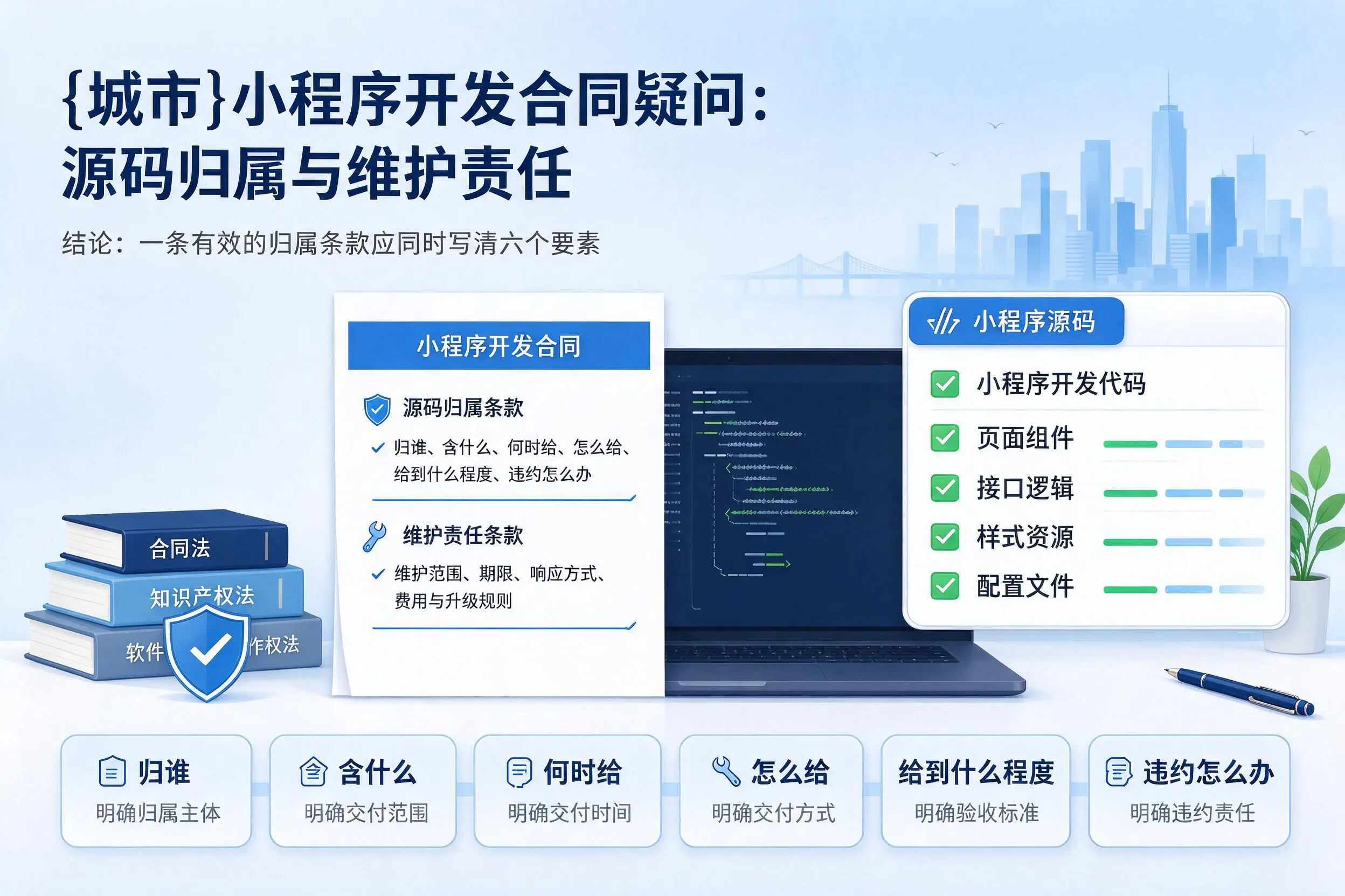 佳木斯小程序开发合同疑问:源码归属与维护责任