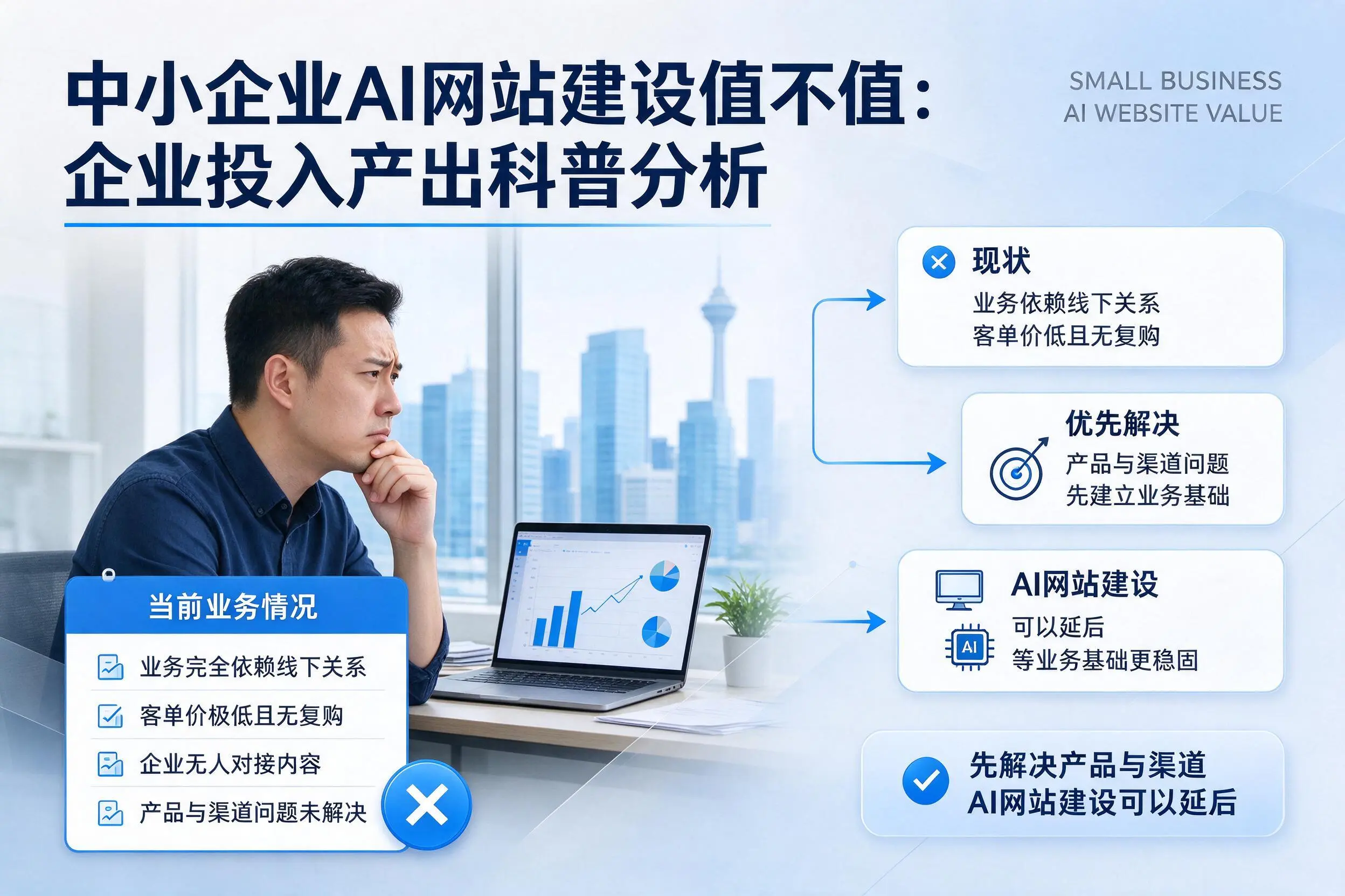 中小企业AI网站建设值不值：佳木斯企业投入产出科普分析