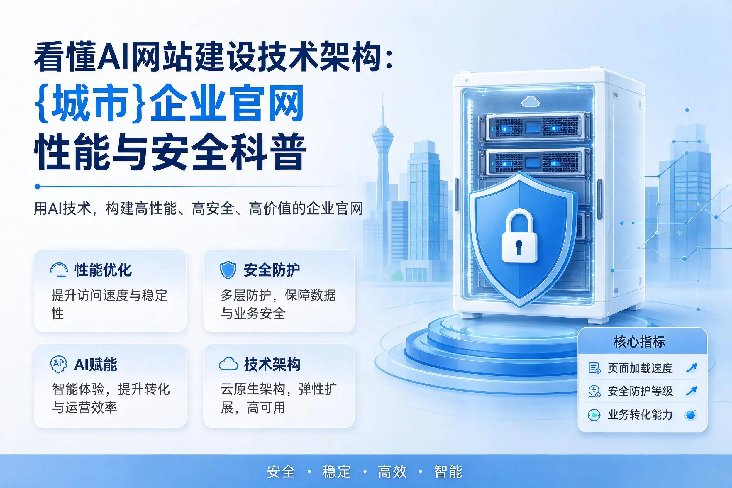 看懂AI网站建设技术架构：佳木斯企业官网性能与安全科普