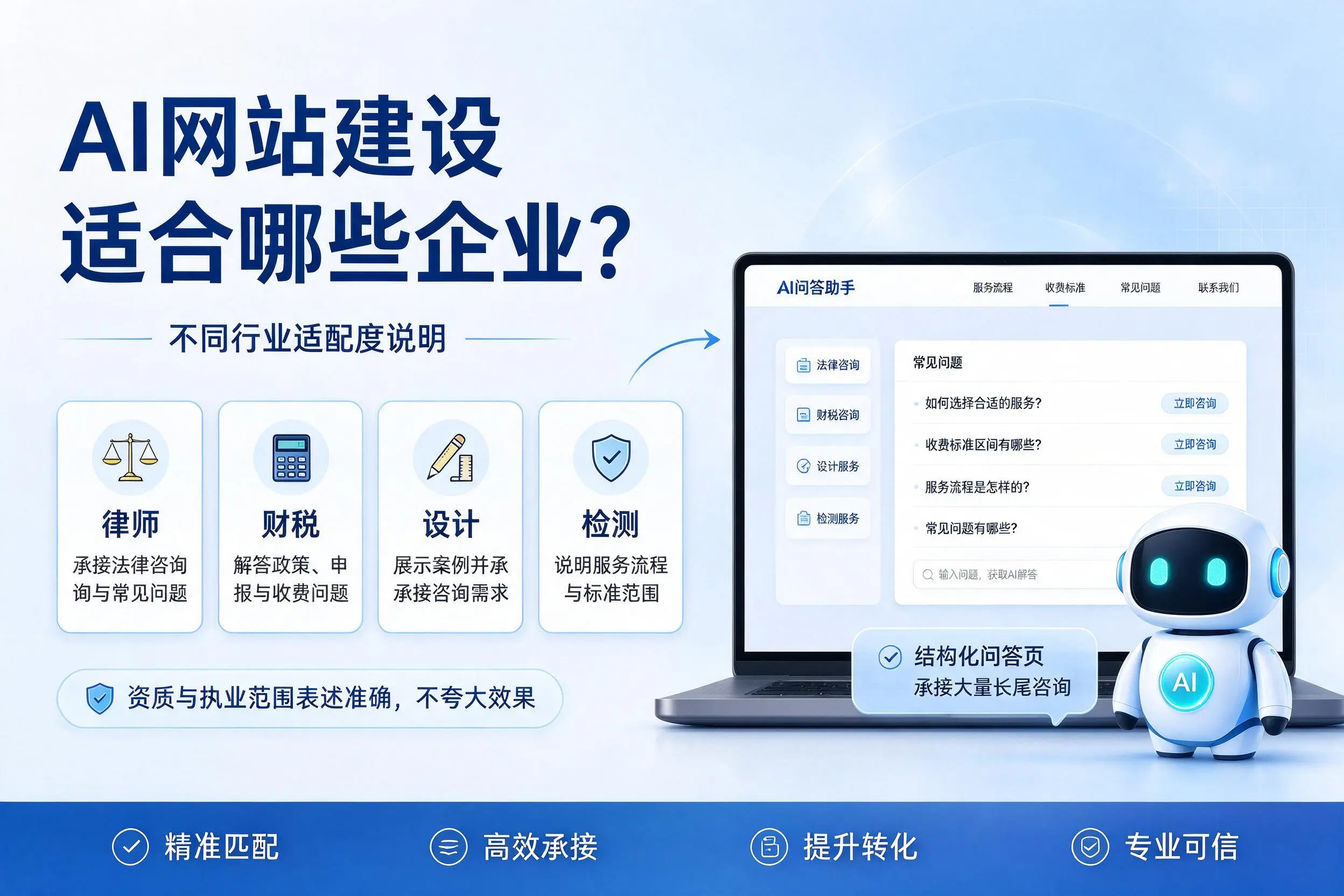 AI网站建设适合哪些企业？佳木斯不同行业适配度说明